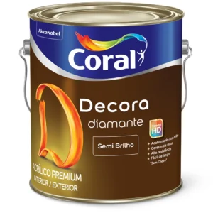 Tinta Acrílica Decora Coral 3,6L Branco Semibrilho