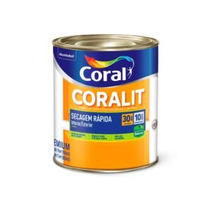 Esmalte Coralit Total Coral 0,9L Branco Fosco