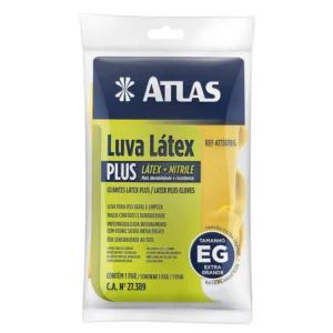 LUVA LATEX SILVER PLUS EXTRA GRANDE 1301EG