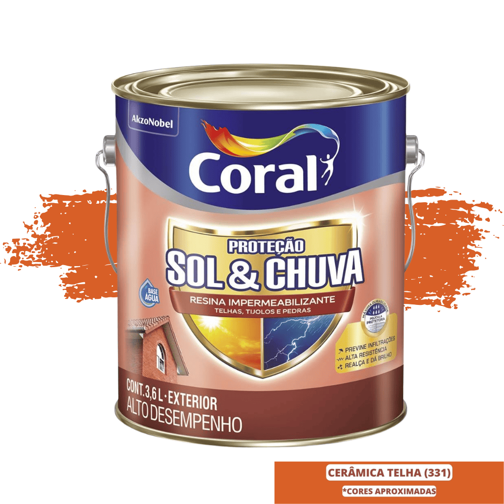 Impermeabilizante para Cerâmica Coral 3,6L Base Solvente