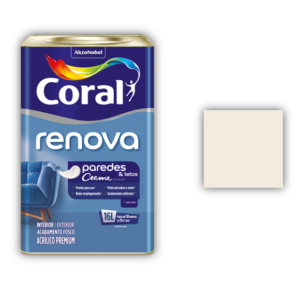 Tinta Acrílica Renova Coral 16L Branco Fosco